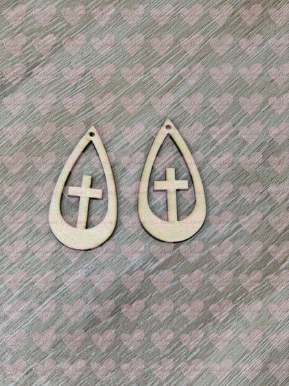 Unfinished Wooden Earring Blanks – DIY Craft Supply