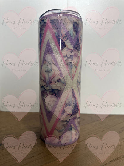 20oz Axis Diamond Glitter Stainless Steel Tumbler Option 1