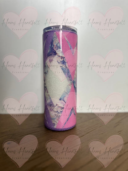 20oz Axis Diamond Glitter Stainless Steel Tumbler Option 2