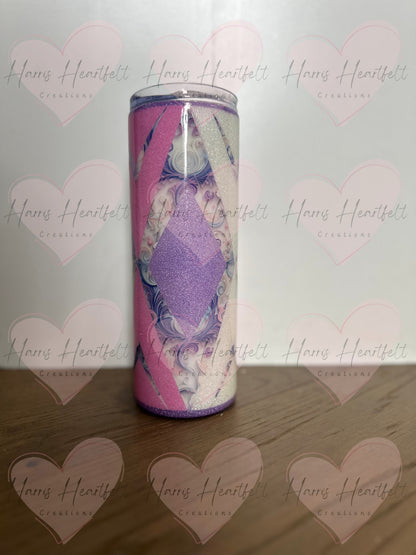 20oz Axis Diamond Glitter Stainless Steel Tumbler Option 2