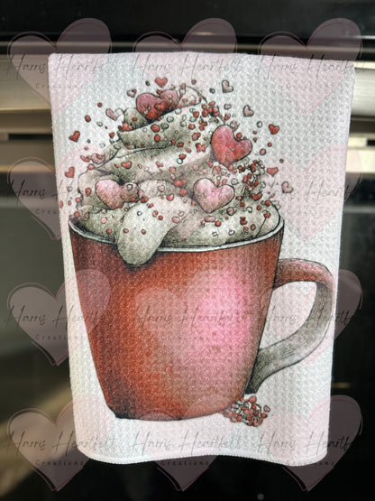 Waffle Weave Kitchen Towels with Adorable Designs