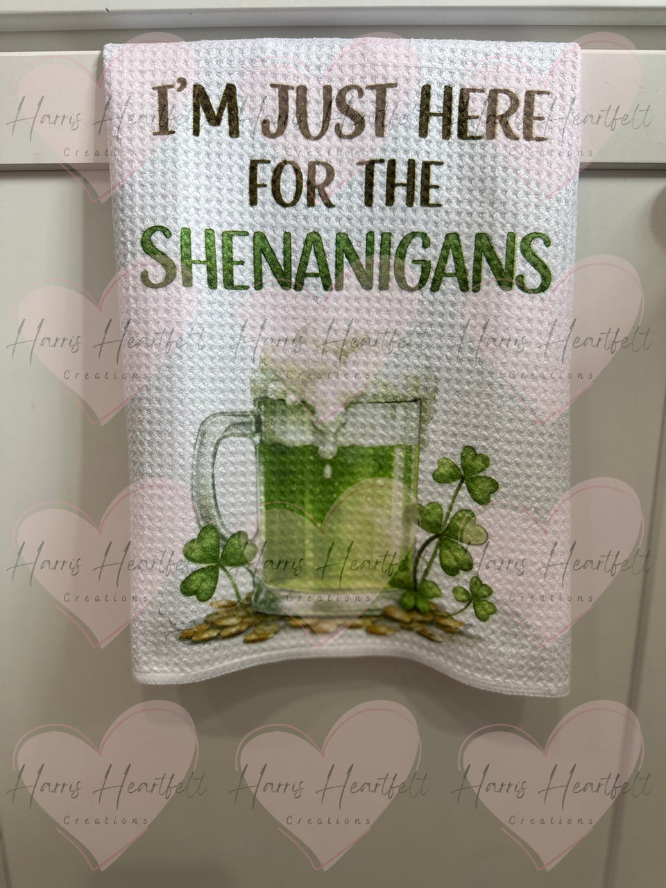 Waffle Weave Kitchen Towels with Adorable Designs