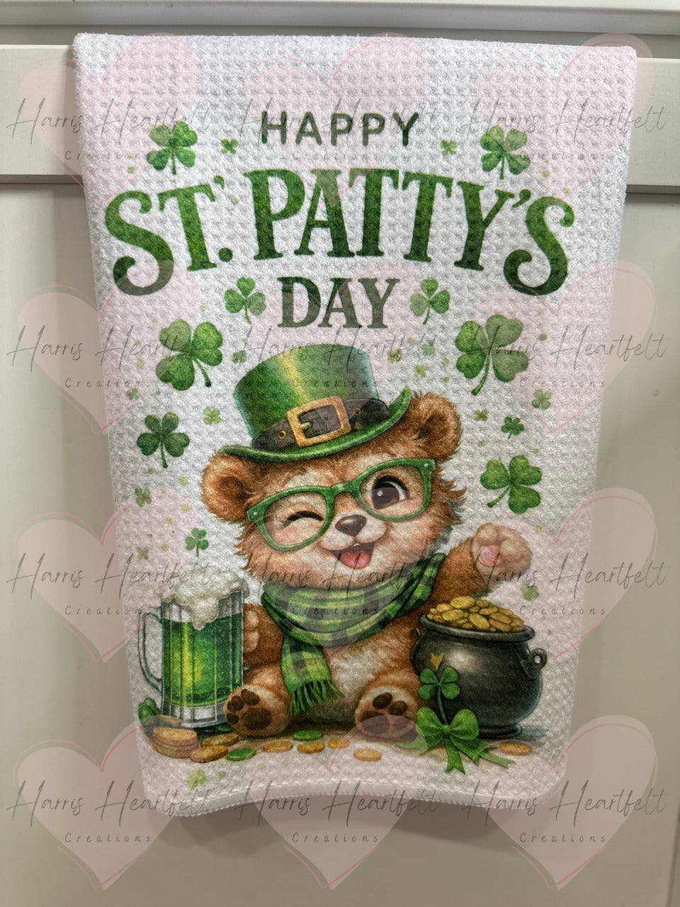 Waffle Weave Kitchen Towels with Adorable Designs