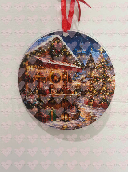 3" Acrylic Christmas Ornament – Many Adorable Designs to Choose From
