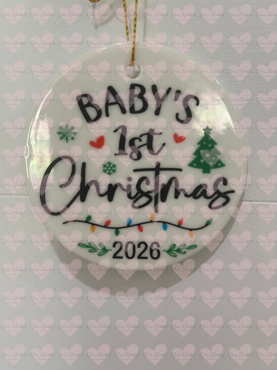 3" Christmas Ornament – 1st Christmas Baby and New Home designs