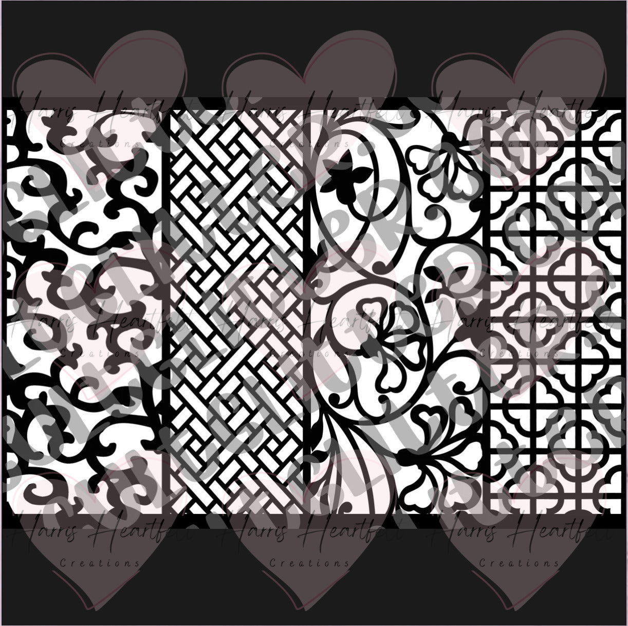 Pre-cut templates for Creating Tumblers