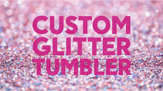 Custom Glitter 20oz Stainless Steel Tumbler