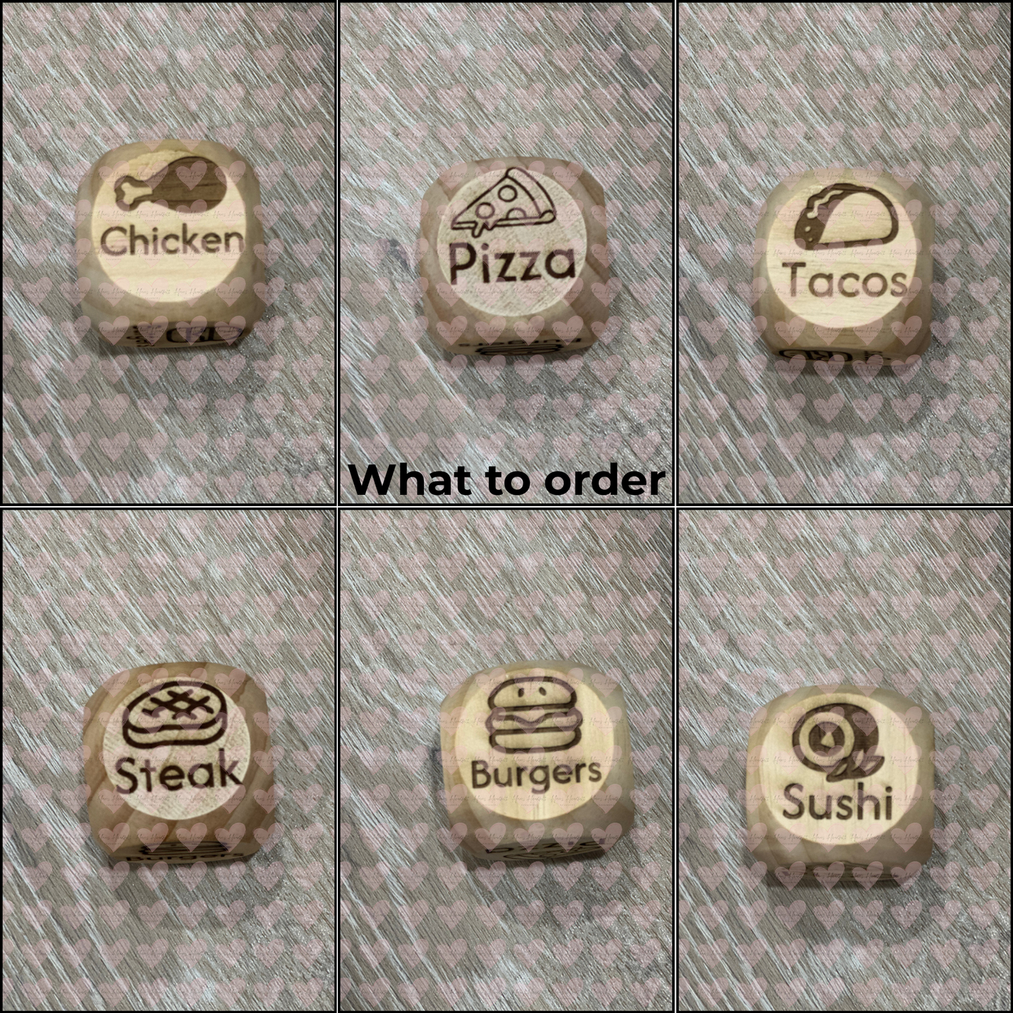 Decision Dice – Fun 6-Sided Wooden Dice to Help You Decide