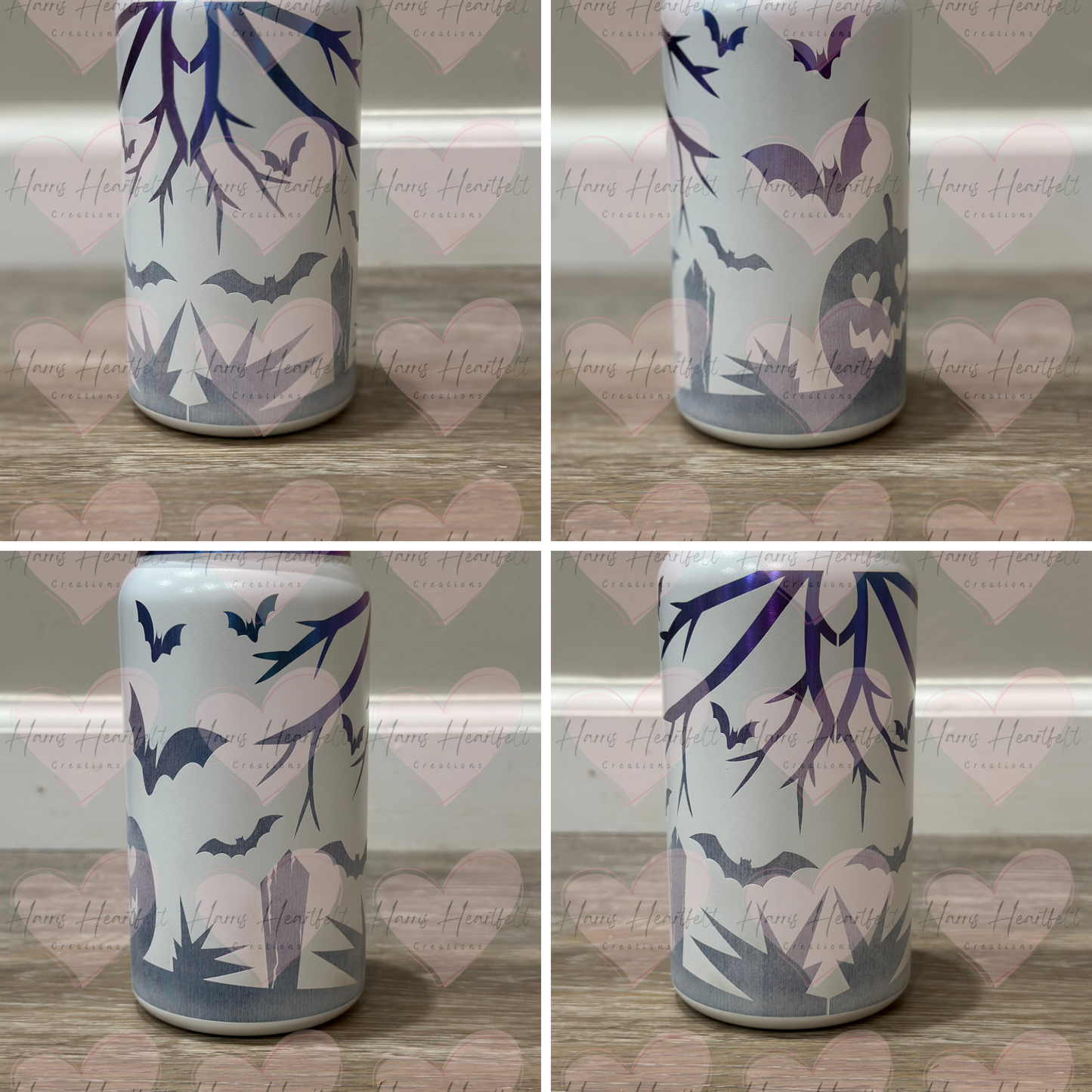 16oz Powder-Coated Rainbow-Plated Stainless Steel Tumbler – Engraved Wrap-Around Design